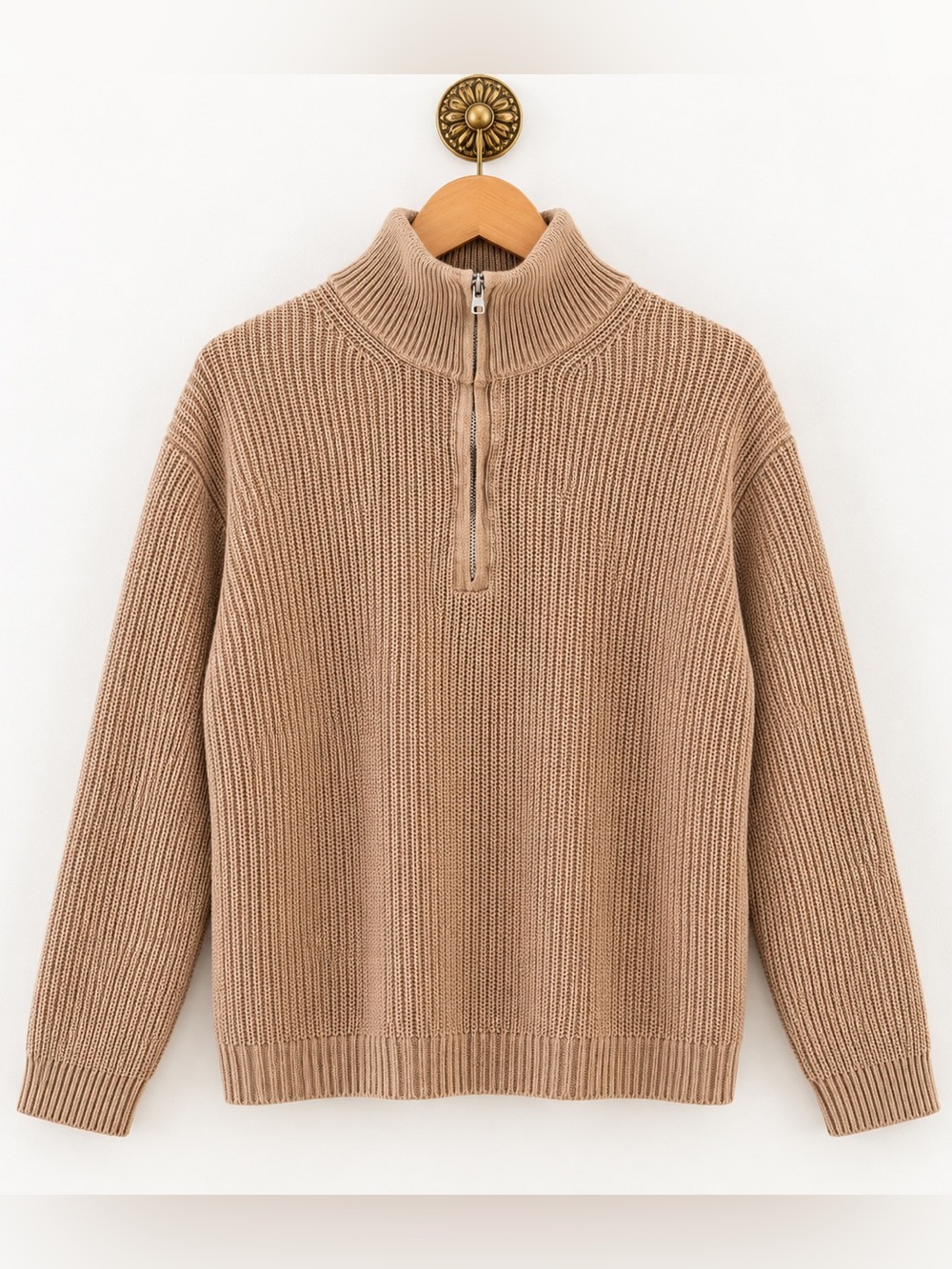 Allfenix Melbourne Quarter Zip Knit Sweater Size M – Roomy Fit